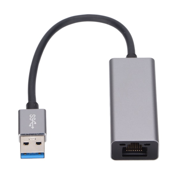 USB 3.0 Ethernet Adapter Aluminium Kablet Gigabit Ethernet Netværksadapter Kompatibel til Switch Notebook PC