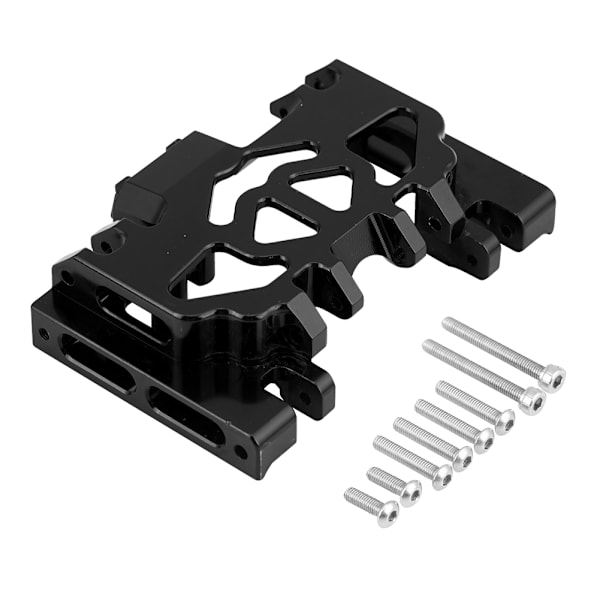 Aluminium Alloy Midt Gearbox Chassis RC Del til TRAXXAS TRX4 Land Rover Defender (Sort)