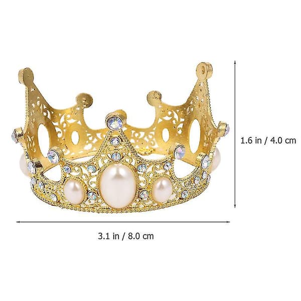 3 stk. Kagepynt med kroneform