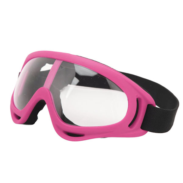 Justerbare rosa ramme skibriller med UV-beskyttelse, vindtette PC-klare linser for menn og kvinner - Perfekt for snowboard!