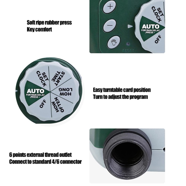 Automatisk Vandingstimer Have Sprinkler Timer Elektronisk Slange Vand Timer til Hjemmehave