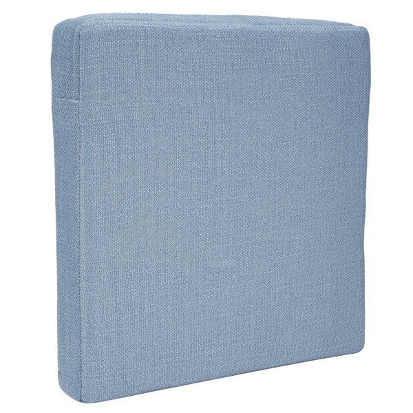 Hjemme-Yoga Matte Kvadratisk Myk Gulv Pute Avtakbar Vaskbar Meditasjonsmatte Pute Blå 40 x 6cm (L x B x H)