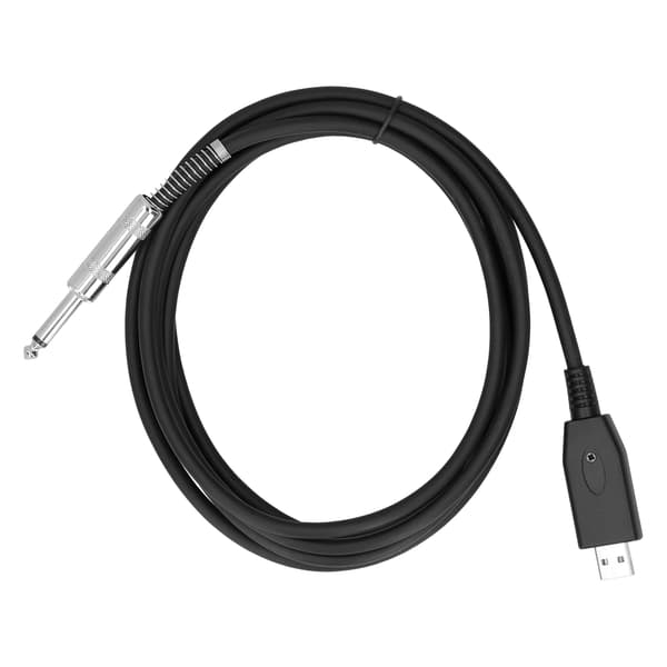 USB till 6,35 mm Gitarrkabel 2m Audioadapter Plug Play-kontakt