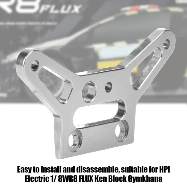 Hållbar tung aluminiumlegering framväxelplatta för RC HPI 1/8 WR8 FLUX Silver