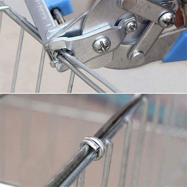 Semi-automatisk M-type caliper-tang og søm sæt (1*tang 1*søm) M tang (blå) + M søm (en kasse)