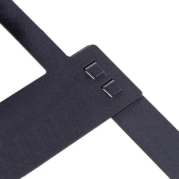 Oven vaatekoukku 6 vaatekoukulla 4,5 cm paksulle ovelle, rei'ittämätön oven ripustin Black