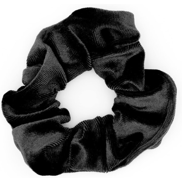 Farver og skønhed - Black Velvet Hair Scrunchies - Damehårelastikker - Hårfløjl - Bløde farvede Scrunchies - Hårtilbehør Damer Pige - Hair Cut