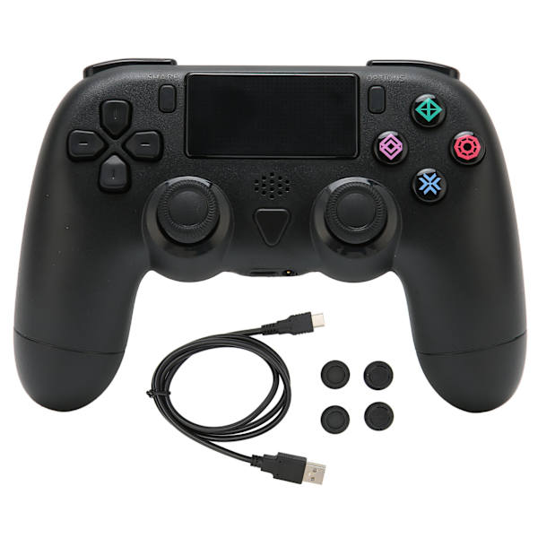 Trådlös Spelkontroll för PS4 Trådlös Spelkontroll med Dubbel Vibration och Ljudfunktion