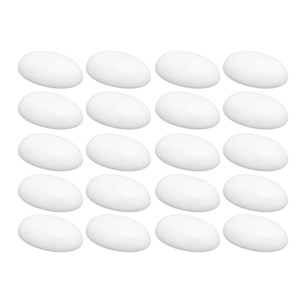 20 Naturlige Svarte Onyx Eggformede Cabochoner (18x13mm) for Smykkeproduksjon - Perfekte Forbruksvarer til Jule- og Bursdagsgaver