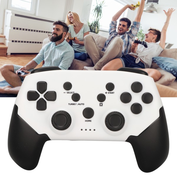 Trådløs Spilkontroller Justerbar Burst Speed Multi Mode Bluetooth Gamepad til Switch til Steam Telefon PC Tablet
