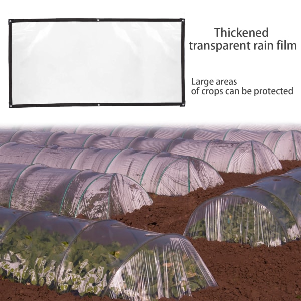 (2*2 meter) Ny fortykket regnfilm med seks kanter/øget tykkelse på ca. 0,14 mm
