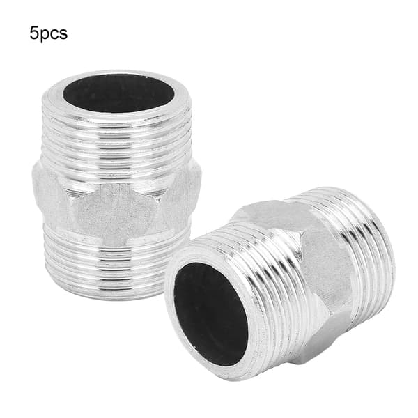 G3/4in Han til Han Sekskantnippel Konnektor Adapter Rustfrit Stål Gevindrørfitting