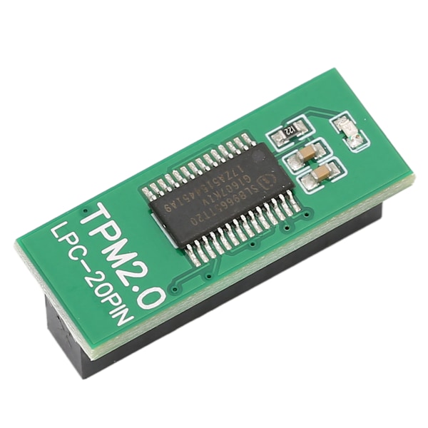 TPM 2.0 Säkerhetsmodul 20pin Krypteringsprocessor Grön PC Systemkomponent LPC