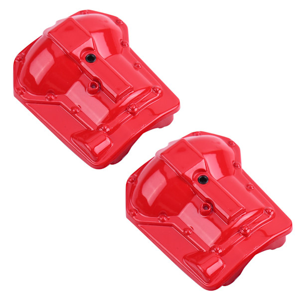 Metall Akslinghusdeksel for Traxxas TRX4 1/10 RC Crawler Bil Foran Bakaksler (Rød)