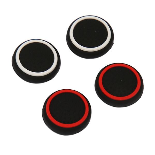 4 st Thumb Grip Caps Mjuka Silikon Förhindrar Glidande Ersättningsjoystick Tummepinne Hätta för Steam för ROG Konsoler