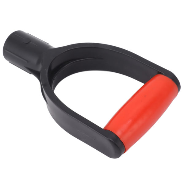 Skovl D-grep Håndtak 32mm Innvendig Diameter Silikon Grip Forsterkning Snø Skovl Håndtak Utskifting for Graving Rake Verktøy Rød Svart