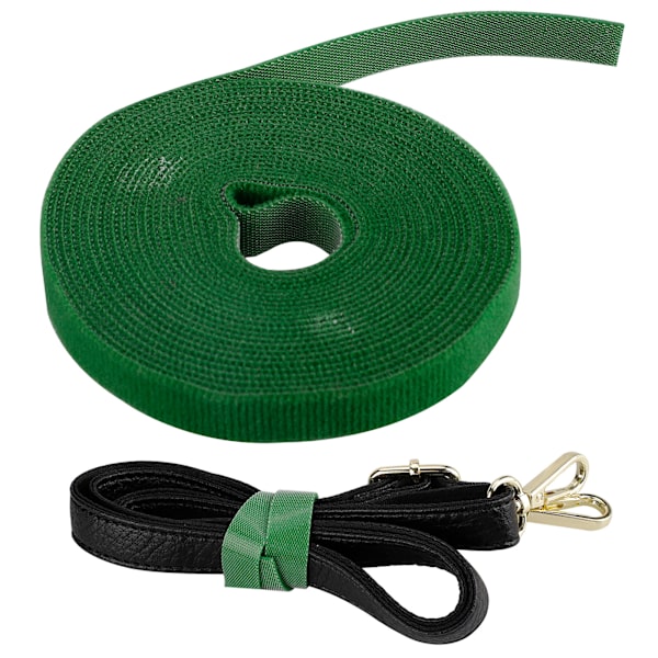 (1 rulle/grøn specifikation: bredde 20 mm*5 meter) Velcrobånd til multifunktion (pakkestørrelse: 10*10*3 cm)