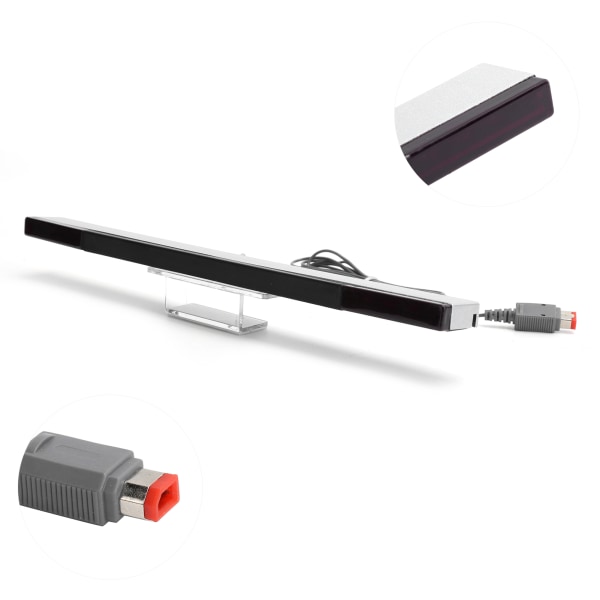 ABS Silver Motion Sensing Bar Udskiftning af infrarød stråle-induktor til Wii/Wii U-konsol