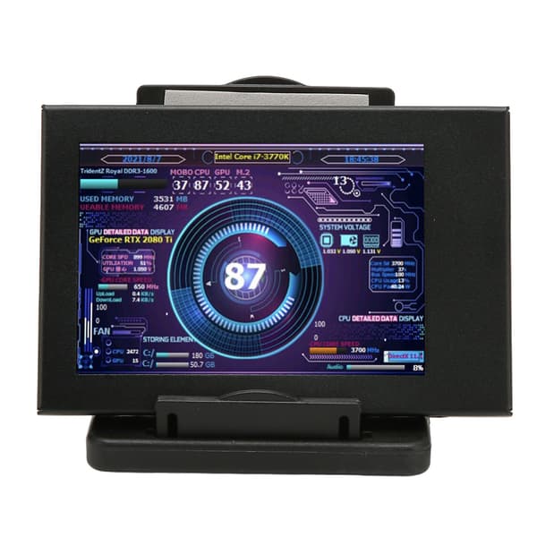 35-tommers IPS USB Mini Skjerm PC CPU RAM Temperatur Monitor Display for Raspberry Pi Linux Windows