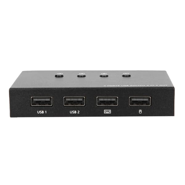 USB Switch 4 Port Tastatur Mus Printer Deling Computer Tilbehør