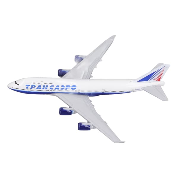 747 Legeringsflymodel Høj Stimulering Flydekoration Model med Display Base Holder