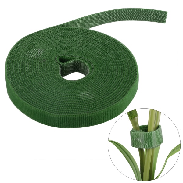 (1 rulle/grön specifikationer: bredd 10mm*5 meter) Kardborreband för mångsidig användning (förpackningsstorlek: 10*10*2cm)