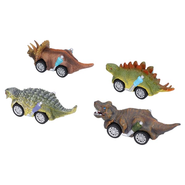 4 stk. Dinosaur Modelbil Legetøj Mini Dyreform Høj Simulation Modelbil Sæt Børnelegetøj