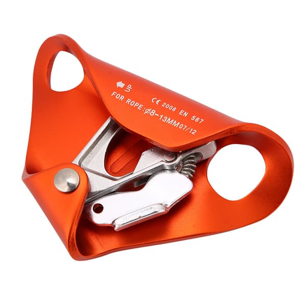 Klättring Ascender Riser Fall Arrest Safty Gear Bergsklättring Utrustning för bergsklättring Orange