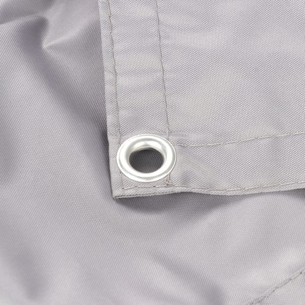 Polyester anti-UV og vandtæt privatlivs skærm have skygge net--0.9x6m grå (materiale: polyester vandtæt, 28 knaphuller, 33 25cm kabelbindere)