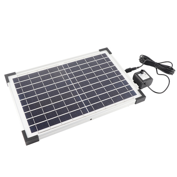 Solcelled Fontænepumpe 9V 10W Nem at Installere Solcelledrevet Fontæne Havepumpe Sæt til Fuglebad Have Baghave Pool Fisketank