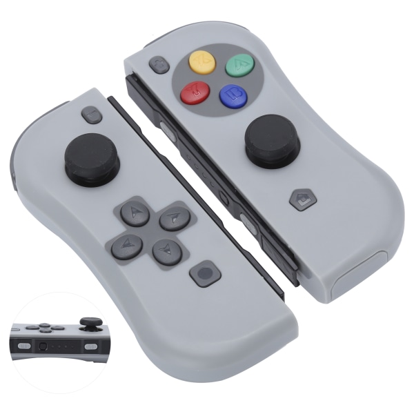 For Joycon Game Console trådløs Bluetooth-håndkontroll høyre venstre (gris foncé)