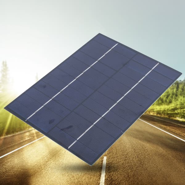 5.5W 12V Polykrystallinsk Solpaneloplader Special Board 5521DC Output