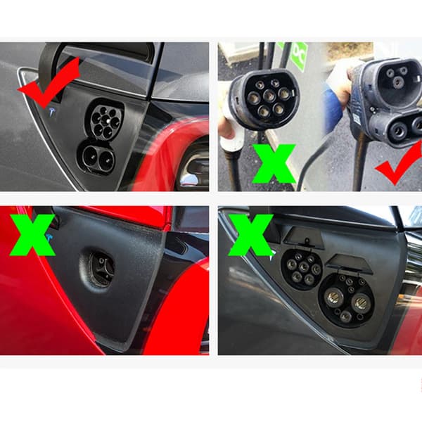 Tesla Model 3 latausportin suojus | Pölytiivis ja vedenpitävä CCS EU