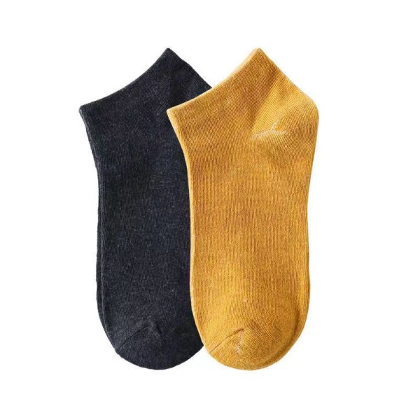 Sokker for menn, pakke med 10 par lave sokker for menn og kvinner, sportssokker i pustende bomull for menn