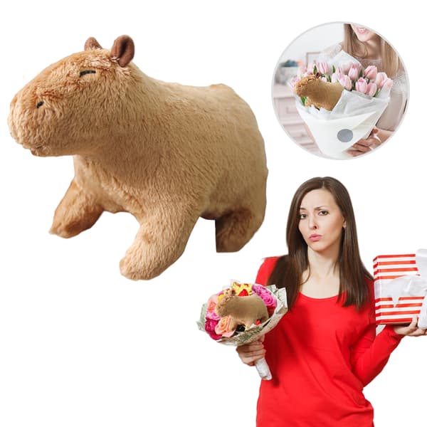 Sød Capybara Plyslegetøj Simulation Dyr Udstoppede Dukke Gave til Børn Venner