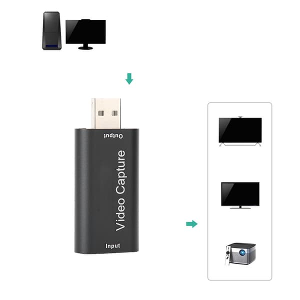 HDMI til USB Audio Video Capture Card HD Recorder til Game Live Streaming