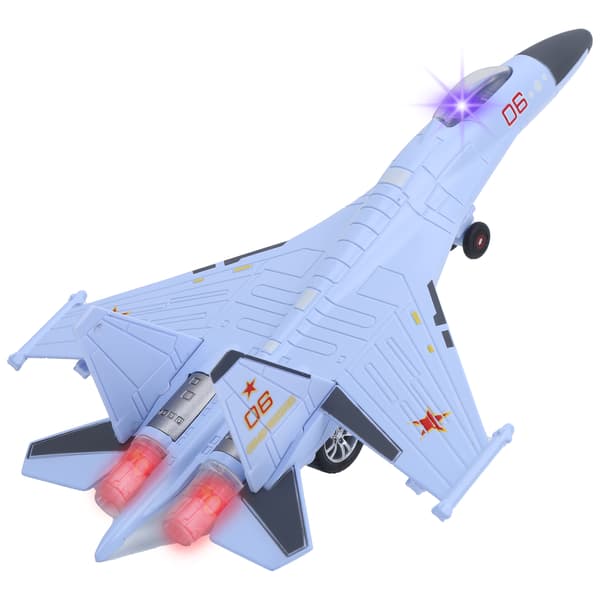 Legeringsflygplansmodell Fighter Leksak Lila Display Samling