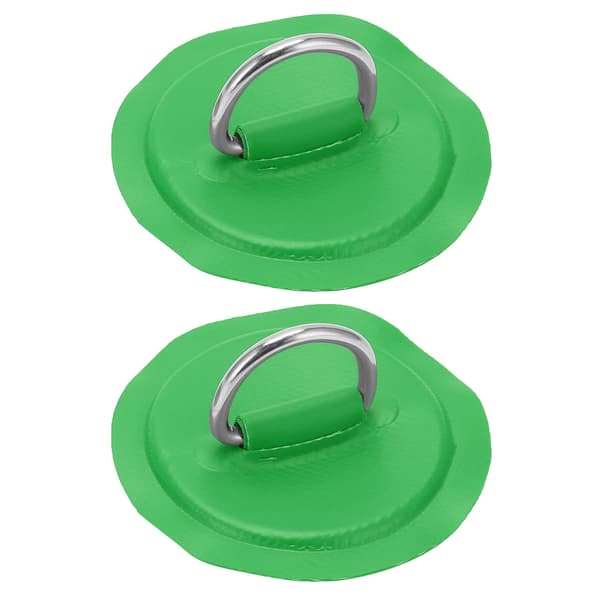 D Ring Pad Patch PVC Oppustelig Båd Flåde Jolle Kano Surfbræt Kajak Binding Montering Grøn