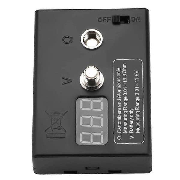 LED Digital Ohm Meter Spole Spændingsmåling 0,01-19,9 Højpræcisions Modstandstester til EGO 510
