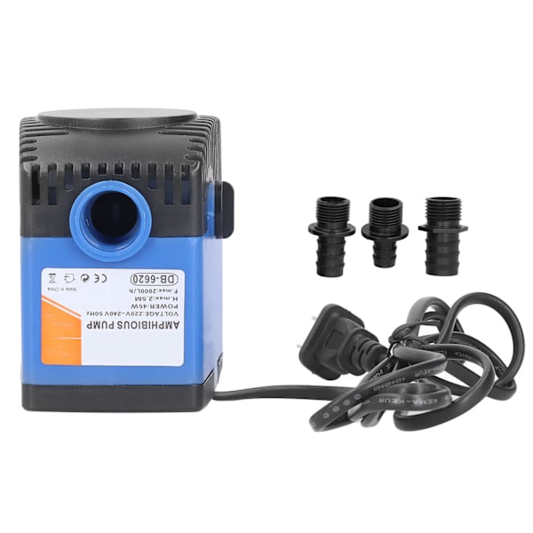 Neddykbar Vannpumpe Hage Miniatyr Selvsugende Pumpe for Fontener Dam CN 220V-240V