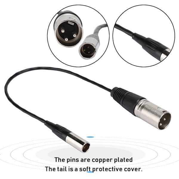 Mini XLR 3-benet han til Canon lydkabel til kamera mikrofon interface overførsel
