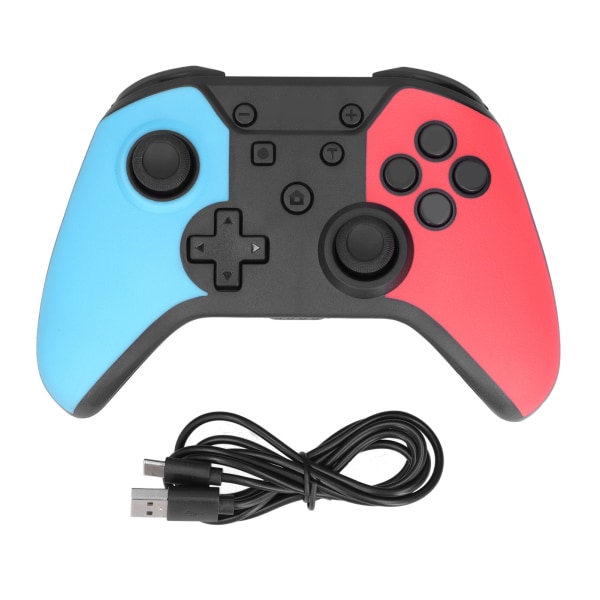 AG180 Gamepad Trådløs Bluetooth Kabelforbundet Dobbelttilstand Spilkontroller til Switch HostBlå Rød