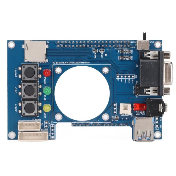 IO Board 35mm Audio VGA Interface med 3 Knapper 3 LED Slots til PC Computer Modul