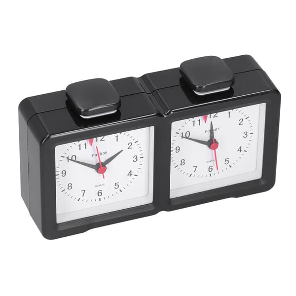 Multifunksjonssjakk analog klokke Count Up Count Down Timer Mute for brettspillkonkurranse