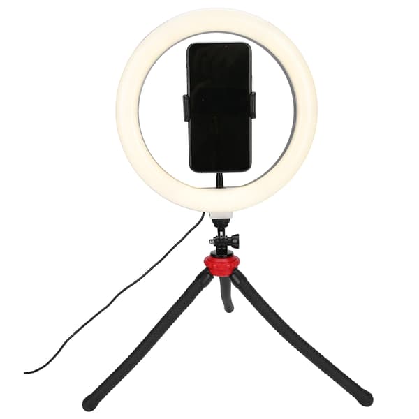 LED Ring Light til Livestreaming Selfie Makeup Fotografering Foldbart Skrivebordslys