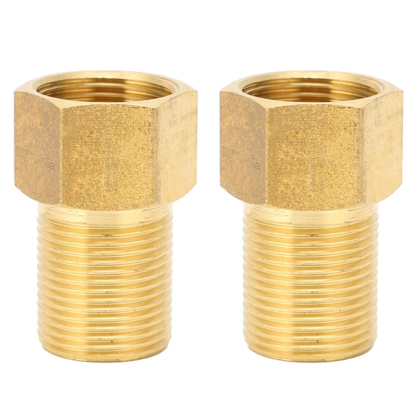 2 stk G3/4 Hage Slange Adapter Messing Joint Connector Rørtilbehør for Hagevanning 50mm