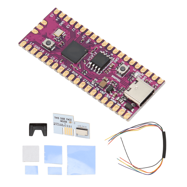 for RasPi Board Dual Core 264KB ARM Cortex M0+prosessor fleksibelt mikrokontrollerkort med SD2SP2 SDLoad SDL-adapter Hvit