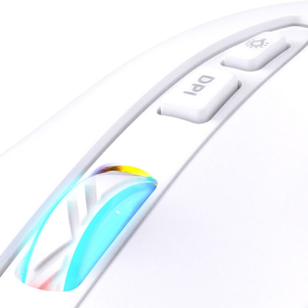 Trådløs Mus USB Genopladelig Ergonomisk Trådløs Spilmus til Bærbar PC Computer Hvid