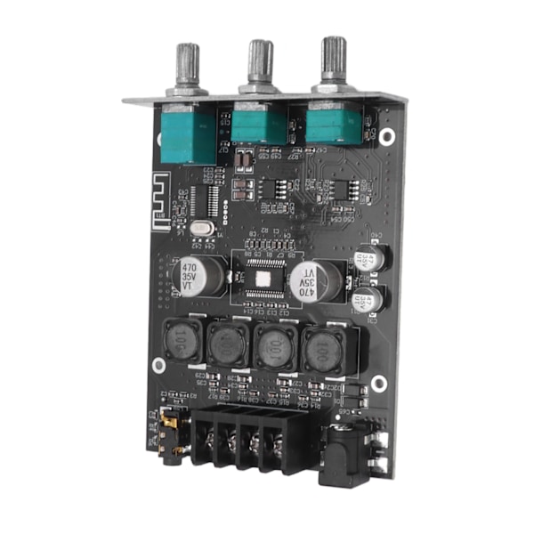 Bluetooth 5.0 Lydforstærkermodul Diskantbasstyring Effektforstærkerkort til passive højttalere 50W+50W DC9‑24V
