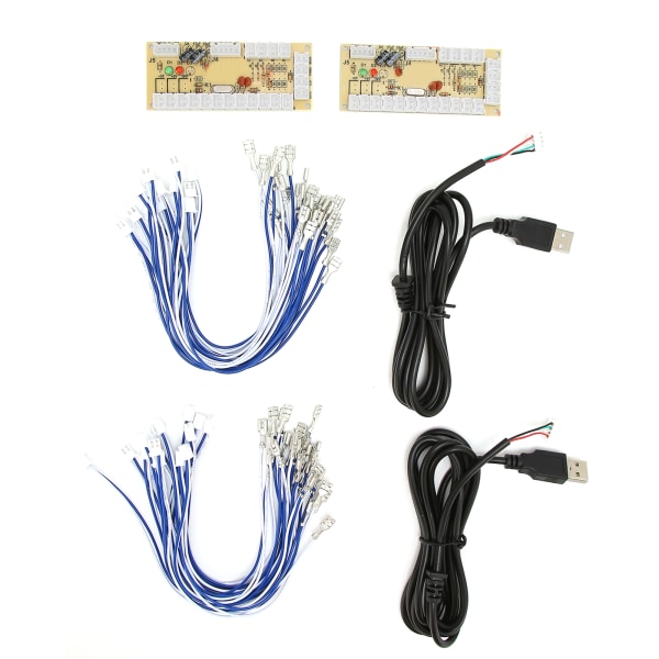 2-spelare Arcade-kodare utan fördröjning DIY Arcade-kodare med USB-kablar och knapptrådar för MAME